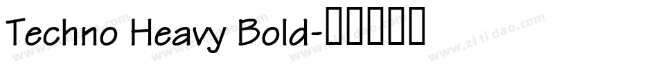 Techno Heavy Bold字体转换